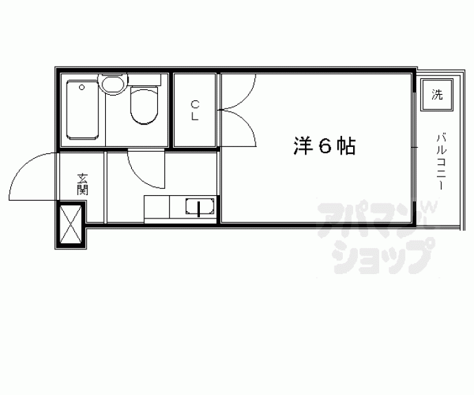 【サーシャ西陣】間取