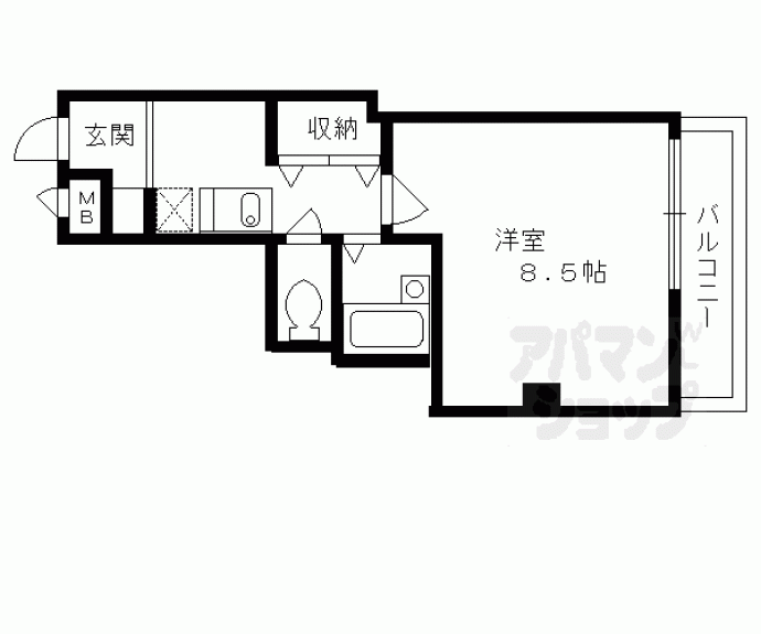 【パインフィールド御所】間取