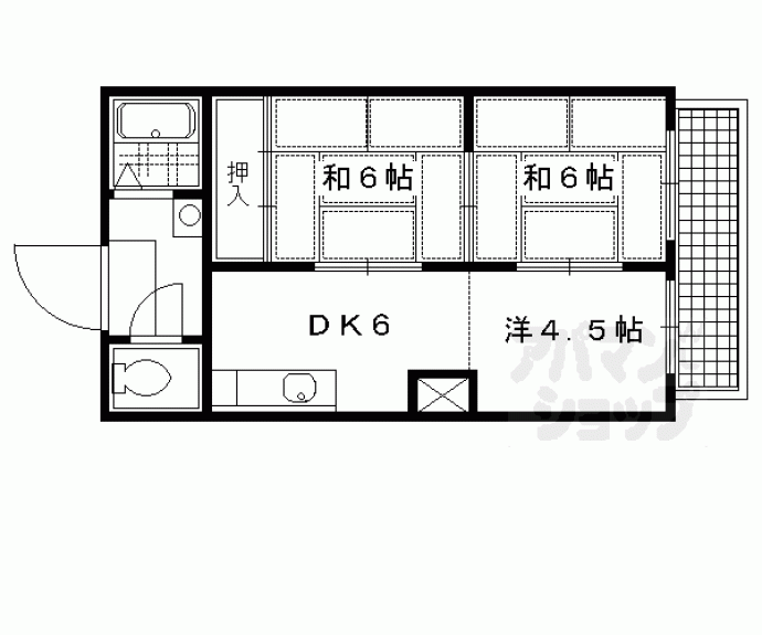 【インペリアル堀川】間取