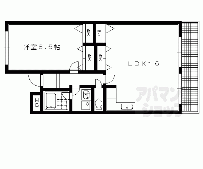 【サンフローラ下鴨東】間取