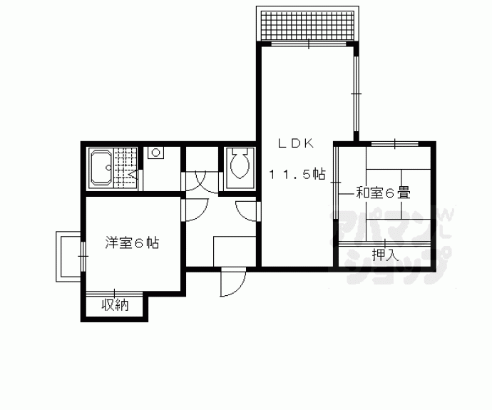 【ベルメゾン鴨川】間取