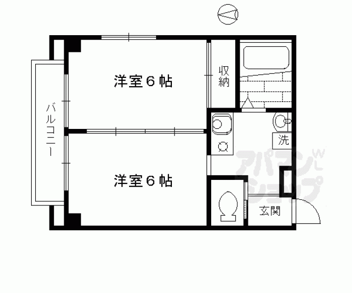 【まむあん荒神口】間取