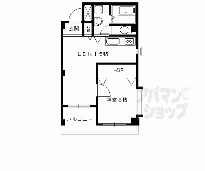 【プチドエル修学院】間取