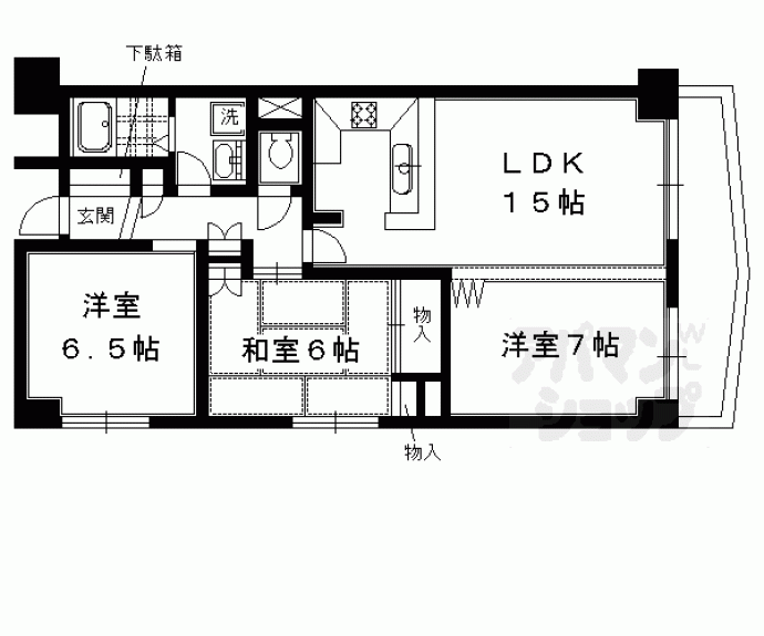 【エースライフ洛北】間取