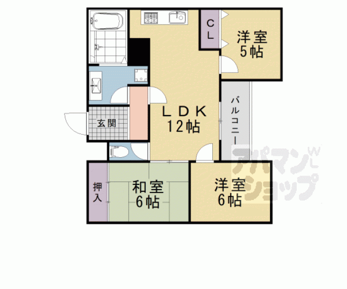 【レヴィア北白川】間取