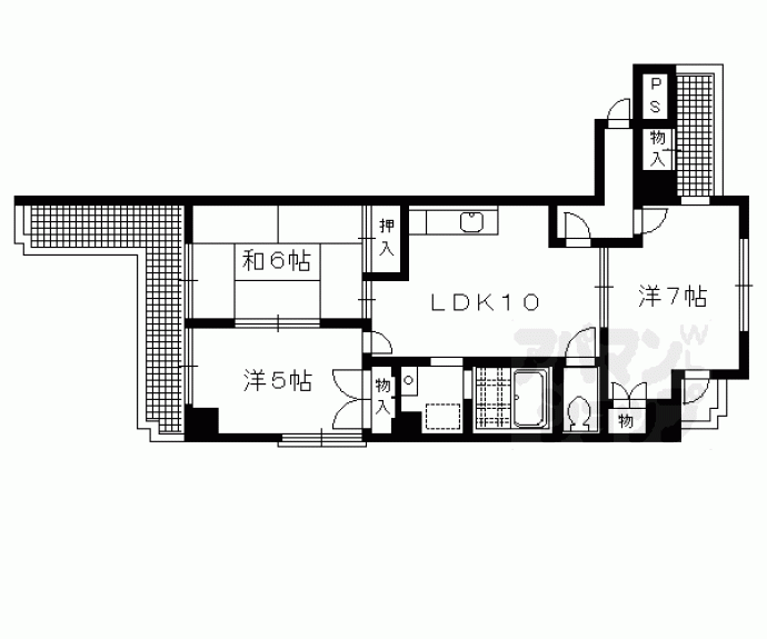 【ヒルデン北山】間取