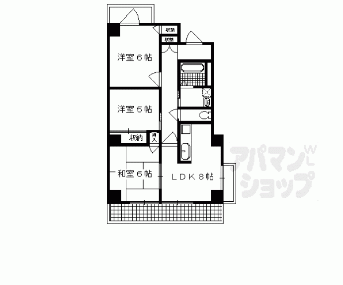 【ヒルデン北山】間取