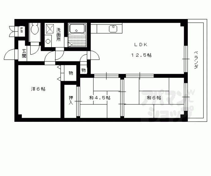 【Ｕ　ｒｅｓｉｄｅｎｃｅ修学院】間取