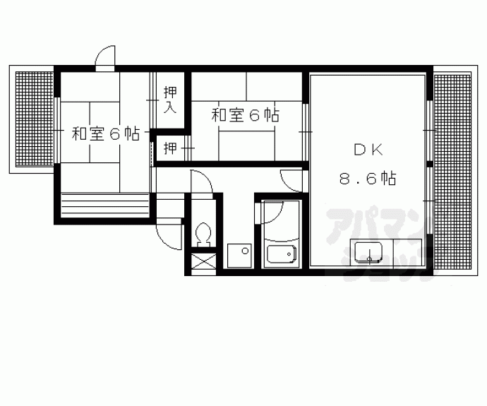 【山端マンション】間取