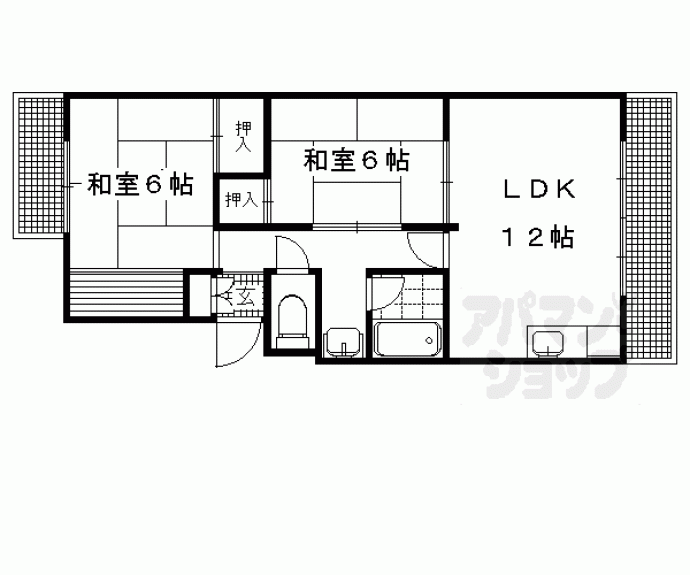 【山端マンション】間取