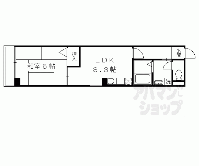 【ソレイユ北山】間取