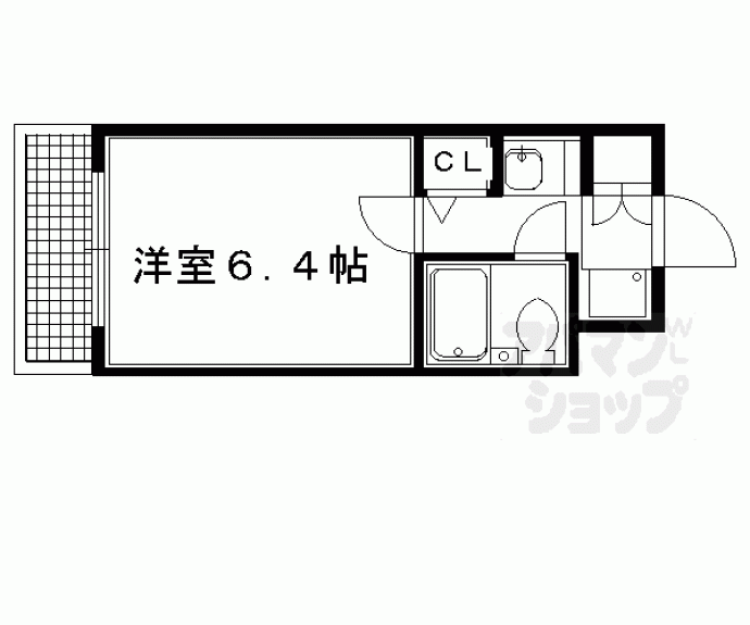 【ＤＥＴＯＭ－１西陣Ⅱ】間取