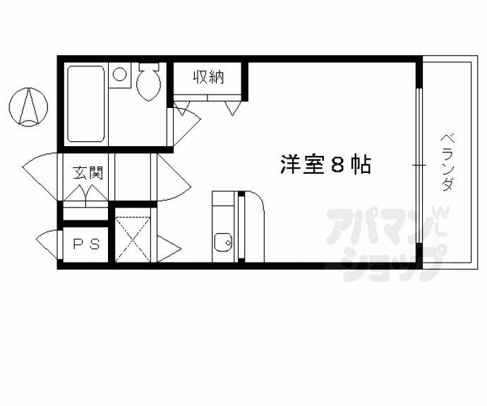 【ＤＥＴＯＭ－１西陣南】間取