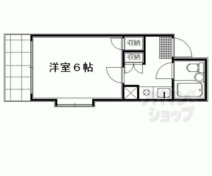 【ＤＥＴＯＭ－１烏丸鞍馬口】間取