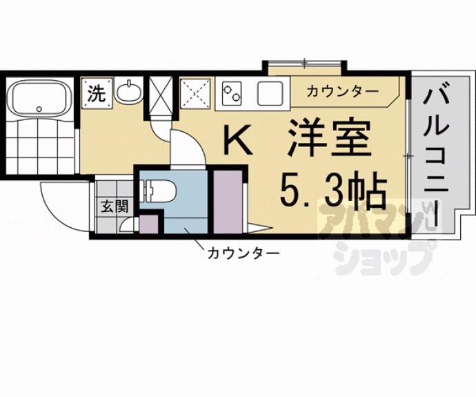 【ＤＥＴＯＭ－１烏丸鞍馬口】間取