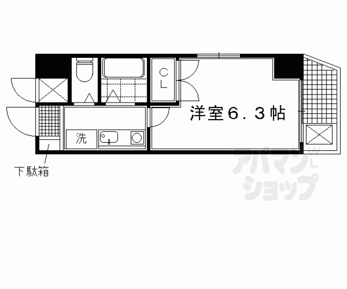 【ＤＥＴＯＭ－１西陣】間取