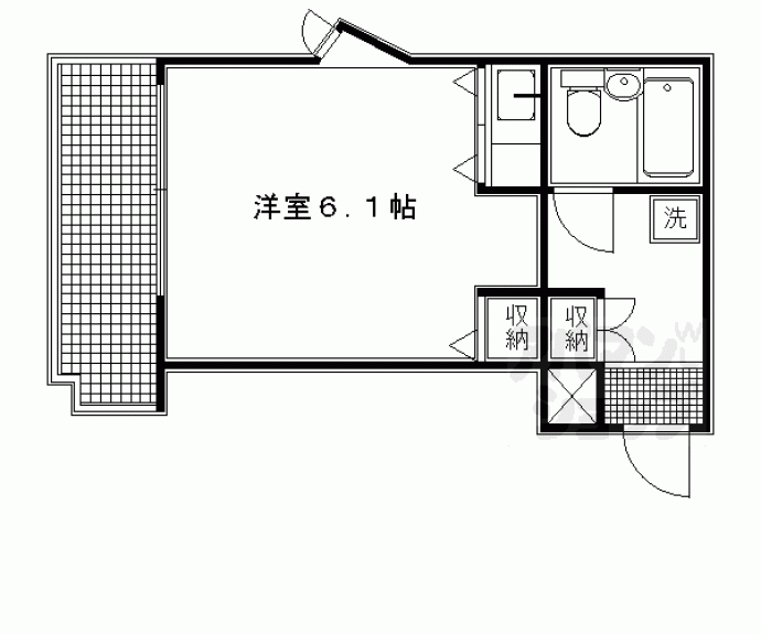 【ＤＥＴＯＭ－１西陣聚楽】間取