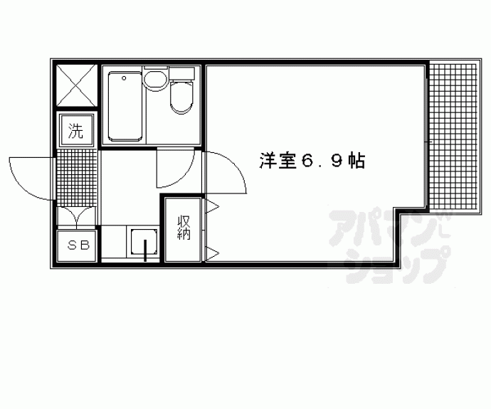 【ＤＥＴＯＭ－１西陣聚楽】間取