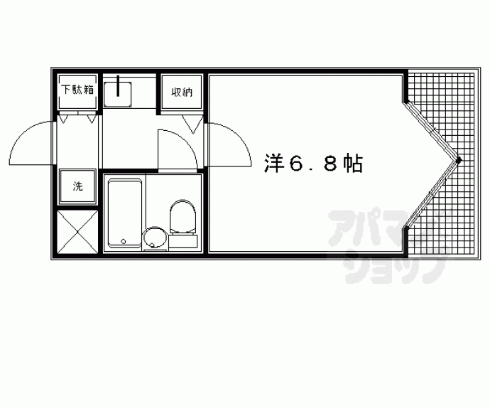 【ＤＥＴＯＭ－１西陣聚楽】間取