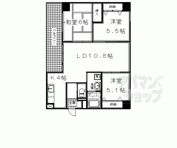 【洛翠舎】間取