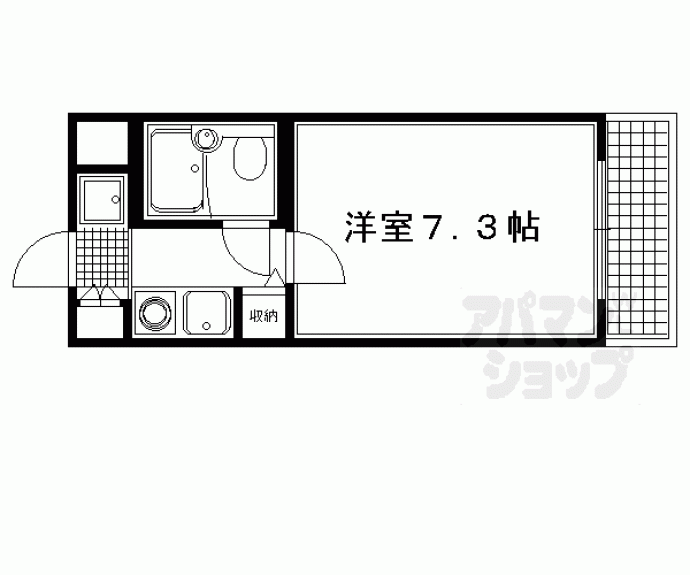 【ＤＥＴＯＭ－１西陣Ⅲ】間取