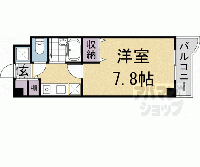 【ＤＥＴＯＭ－１銀閣寺道】間取