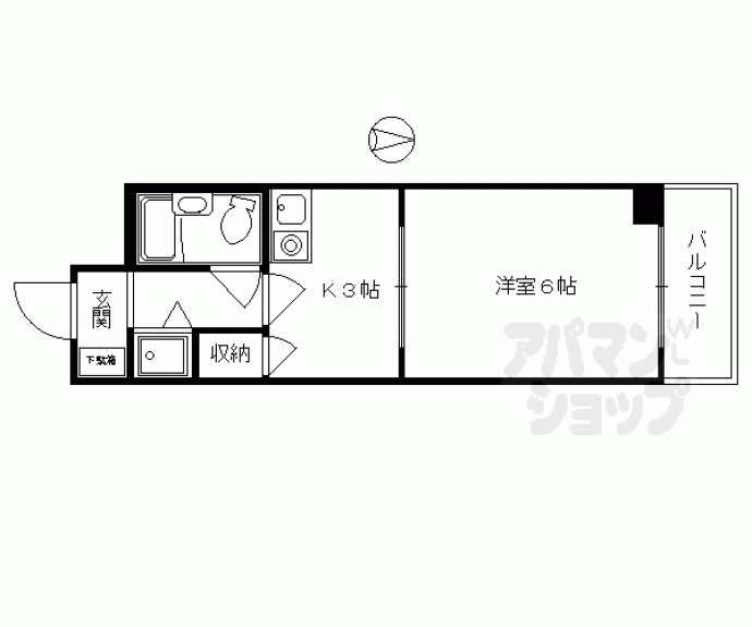 【ライオンズマンション京都西陣】間取