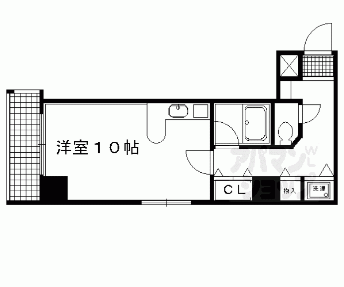 【ライオンズマンション京都東堀川】間取