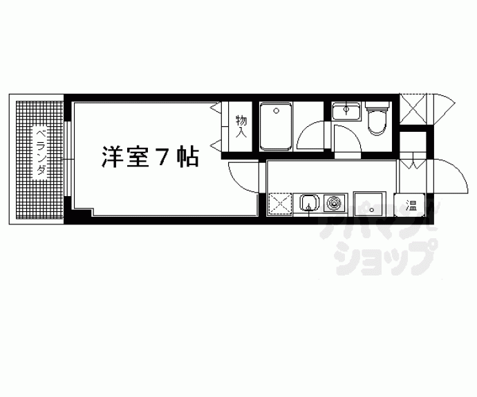 【大晋メゾネ下鴨本通り】間取