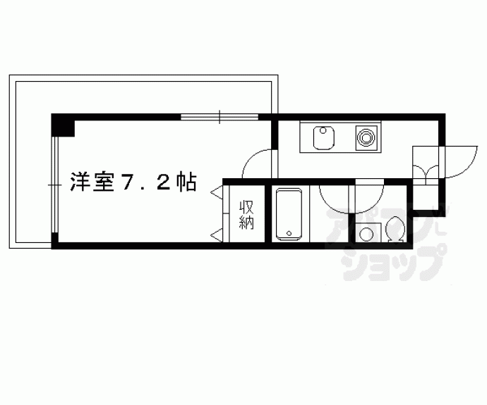 【大晋メゾネ下鴨本通り】間取