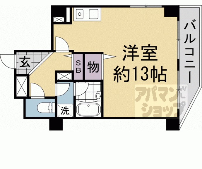 【ホーユウコンフォルト二条城前】間取