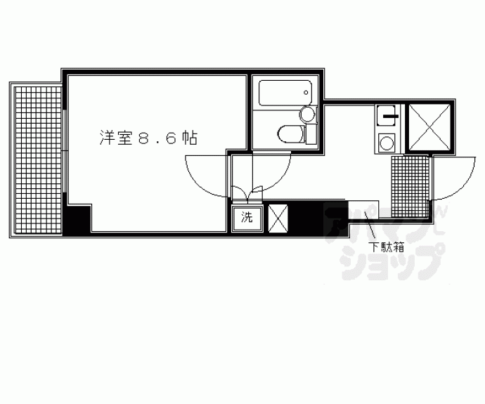 【ホーユウコンフォルト二条城前】間取