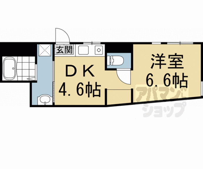 【ビオス京都西陣アヤナス】間取