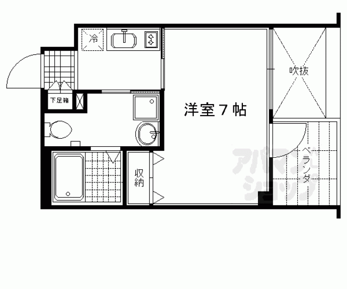 【エイペックス京都西陣】間取