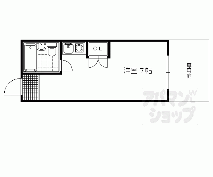 【パインフィールド北白川Ⅰ・Ⅱ】間取