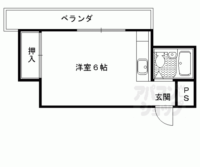 【岩倉中大鷺町マンション】間取