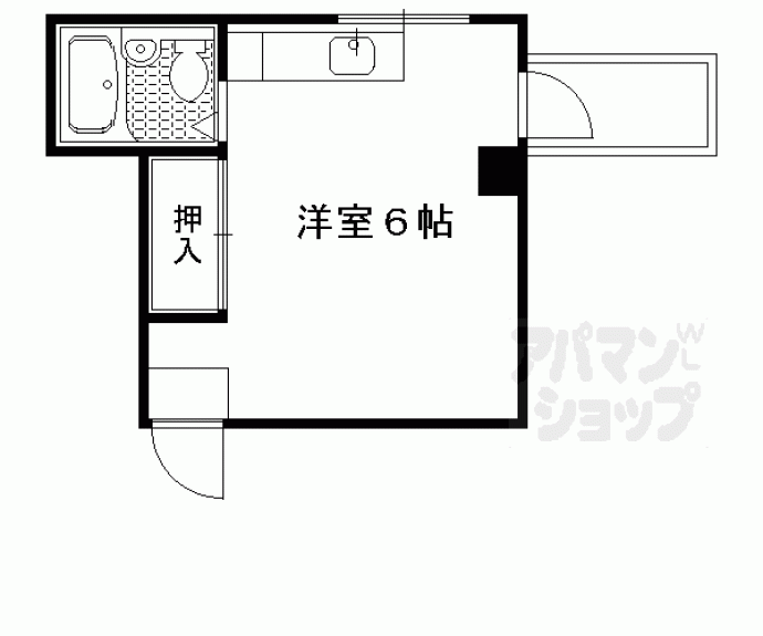 【岩倉中大鷺町マンション】間取