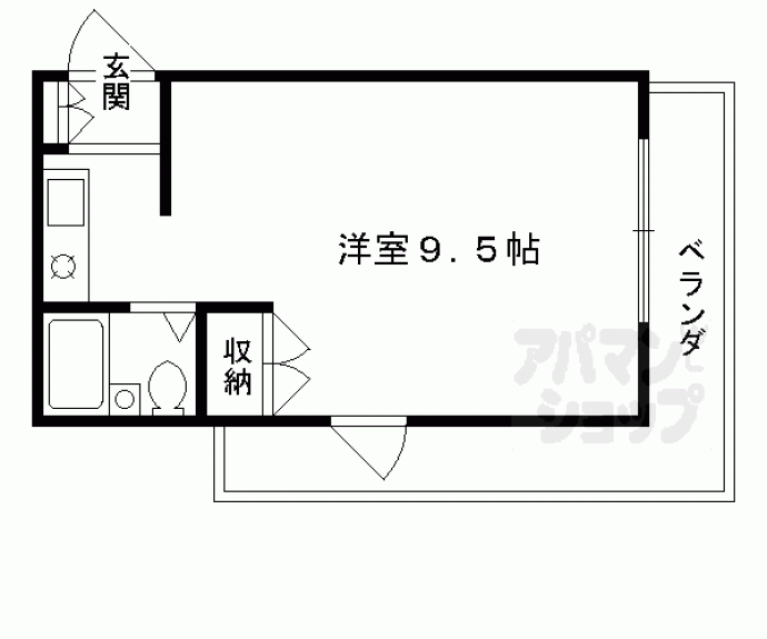 【ウィステリア神楽岡】間取