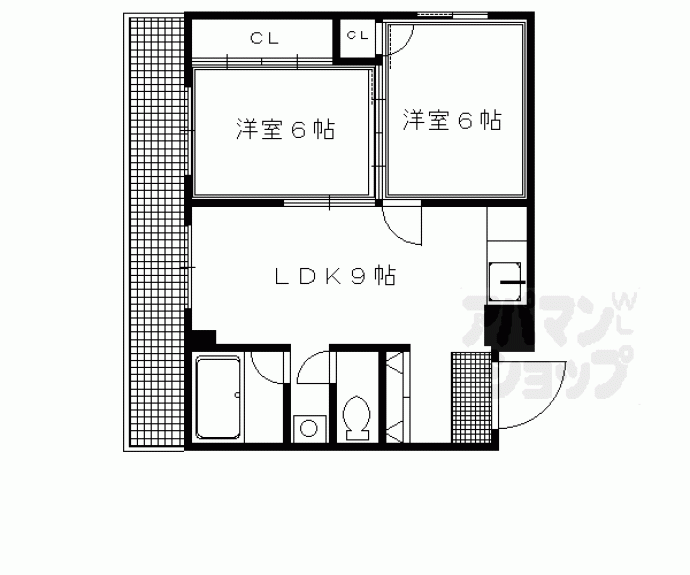 【シャトレ西陣】間取