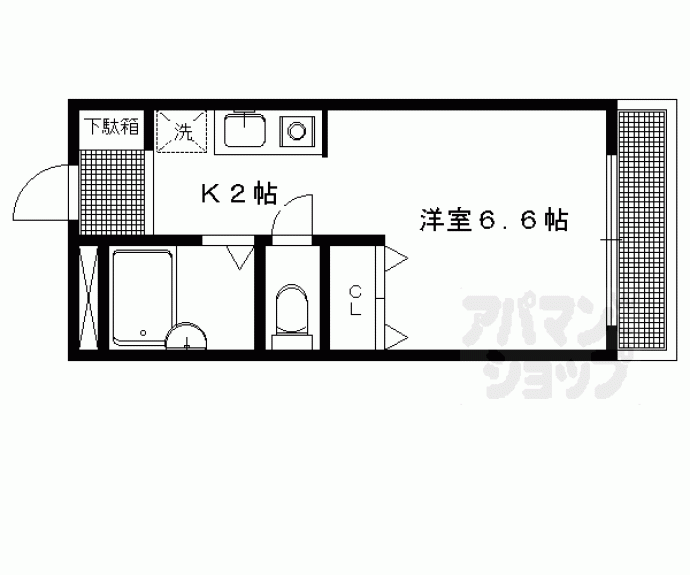 【アメニティ岩倉南】間取