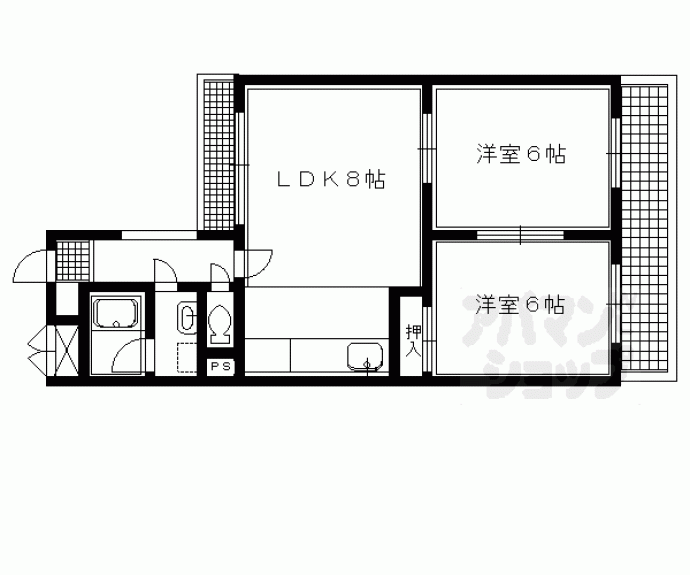 【カーサ藤木】間取