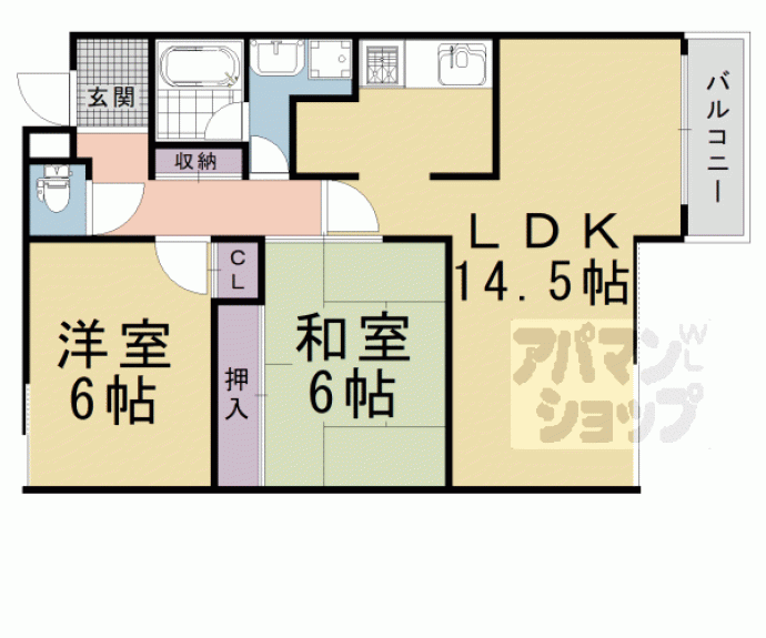 【第３くめマンション】間取