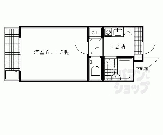 【ファミリエ北白川】間取