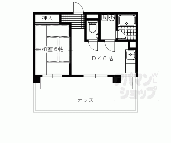 【メモリー北白川】間取