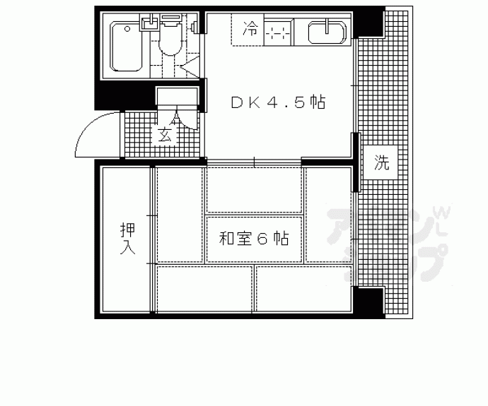 【メモリー北白川】間取