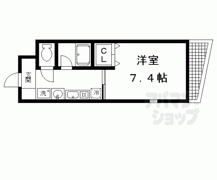 【シャルム越川】間取