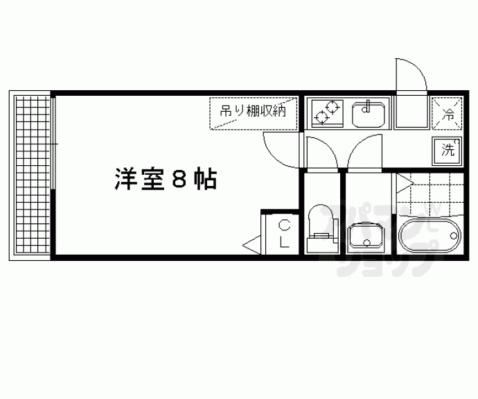 【フラッティ上七軒】間取