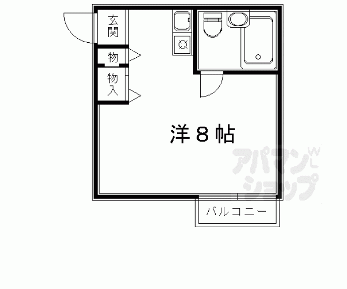 【ＨＡＭＡＳＯ京都今出川】間取