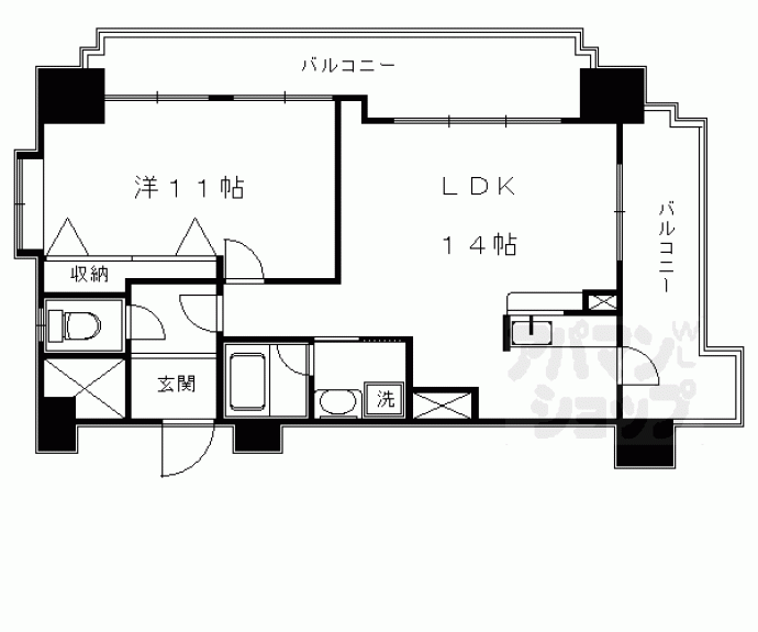 【アルモード御所東】間取