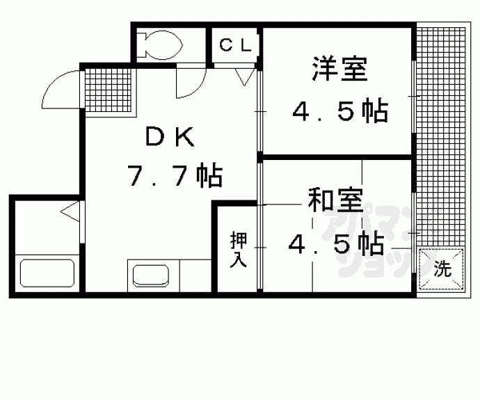 【オクノハイツ】間取